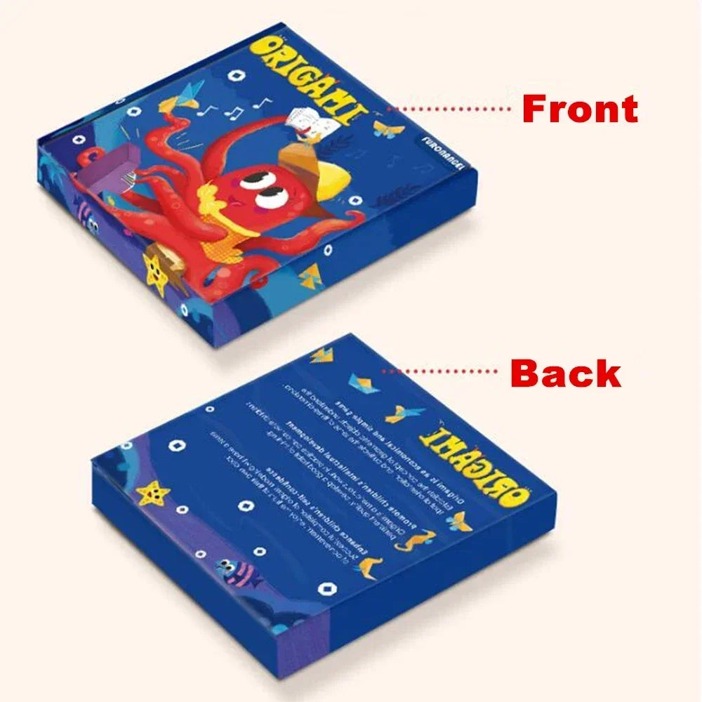 Montessori Toys Cartoon Animal Origami Paper Kid DIY Craft Toy