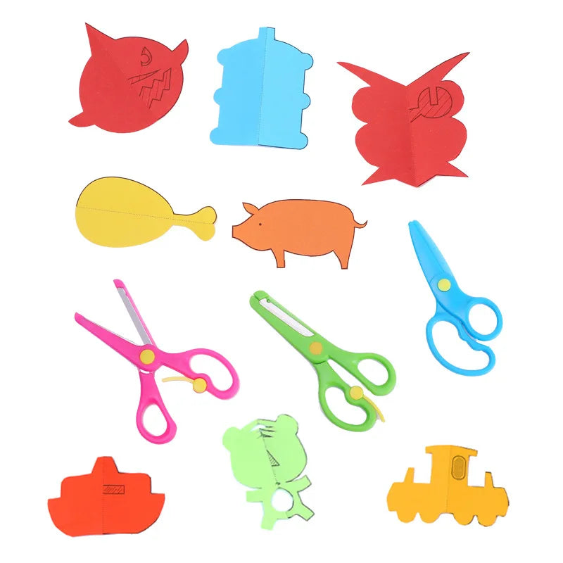 Paper-Cut Set Paper Cutting Scissor Skills Activity Cutting Book Kids Crafts