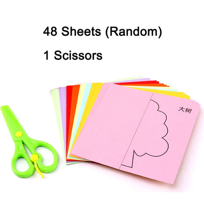 Paper-Cut Set Paper Cutting Scissor Skills Activity Cutting Book Kids Crafts