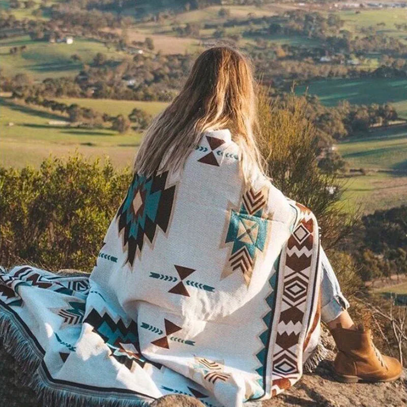 Tribal Blankets Indian Outdoor Rugs Camping Picnic Blanket Boho Decorative
