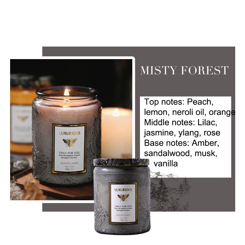 Scented Candle, Natural Soy Candle, Serenity Aromatic Candles, Home Decorative