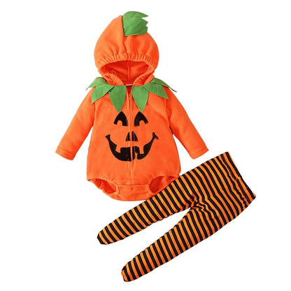 Pumpkin Cosplay Baby Girls Boys Halloween Costume Sets