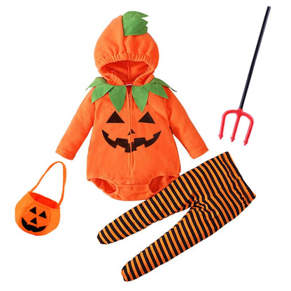 Pumpkin Cosplay Baby Girls Boys Halloween Costume Sets