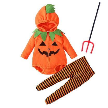 Pumpkin Cosplay Baby Girls Boys Halloween Costume Sets
