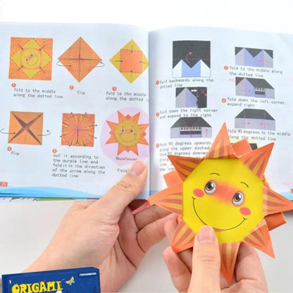 Montessori Toys Cartoon Animal Origami Paper Kid DIY Craft Toy