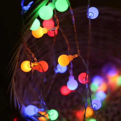 USB/Battery Power Ball LED String Lights Garland Lights  Outdoor Lamp