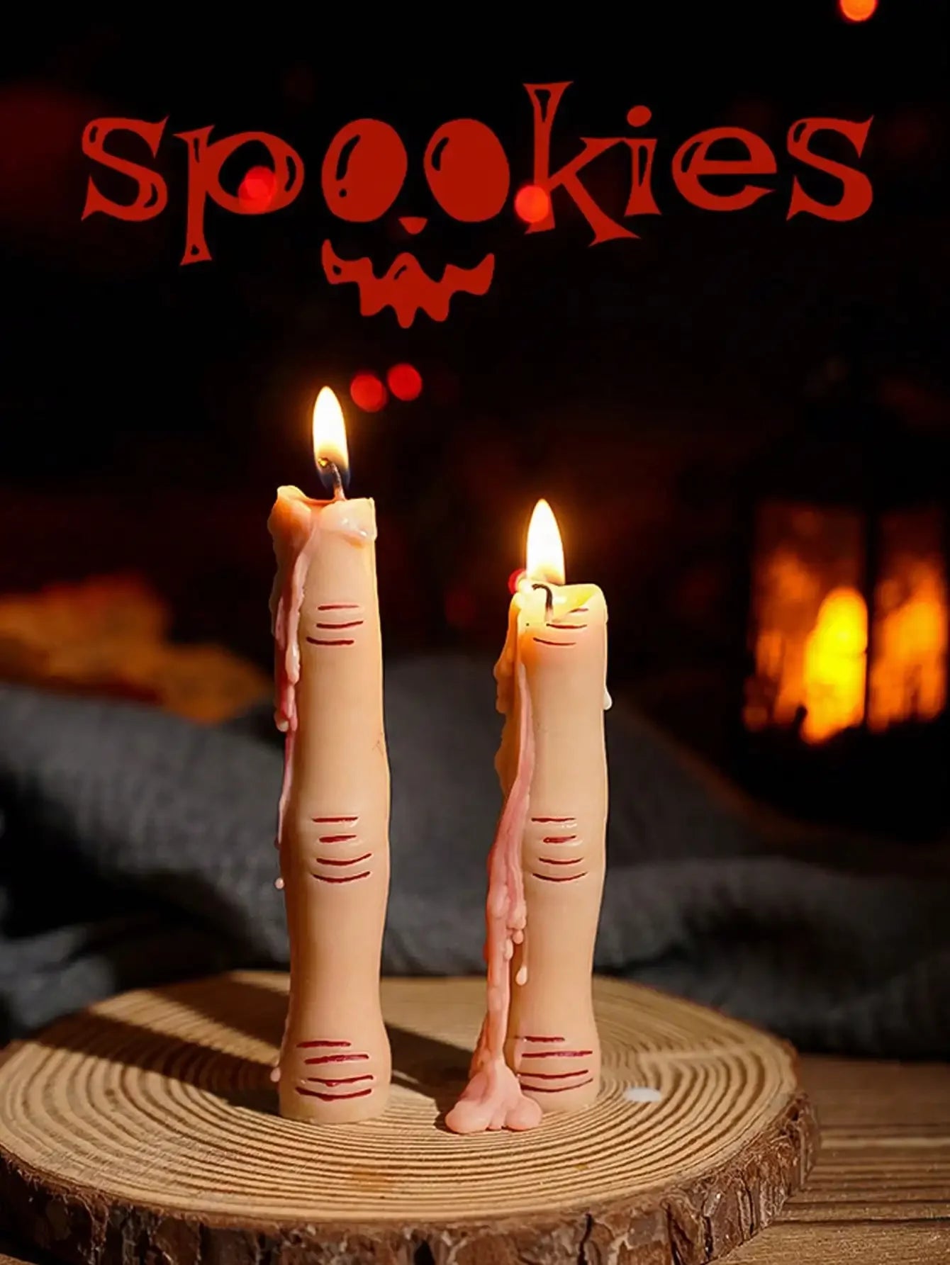 Scented Candle-Spooky Finger/Pumpkin/Skull Design Festive Party