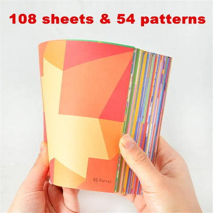 Montessori Toys Cartoon Animal Origami Paper Kid DIY Craft Toy