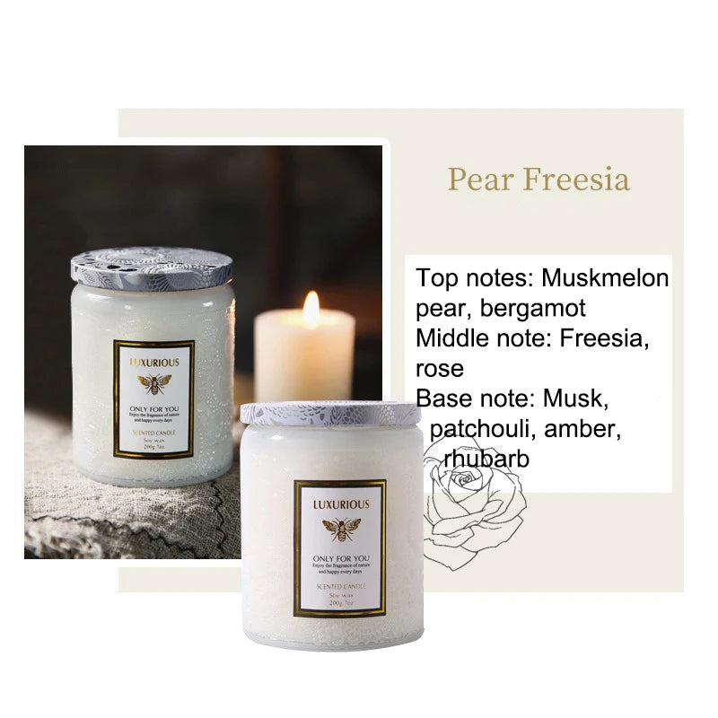 Scented Candle, Natural Soy Candle, Serenity Aromatic Candles, Home Decorative