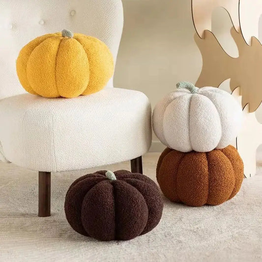 Thanksgiving Pumpkin Pillow, 3D Pumpkin Shaped Pillow Plush Pillow Decorative