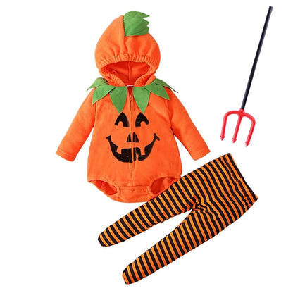 Pumpkin Cosplay Baby Girls Boys Halloween Costume Sets