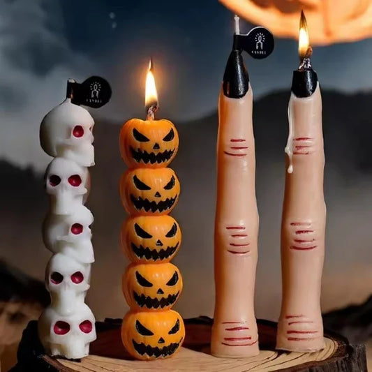 Scented Candle-Spooky Finger/Pumpkin/Skull Design Festive Party