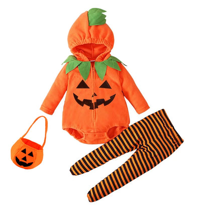 Pumpkin Cosplay Baby Girls Boys Halloween Costume Sets