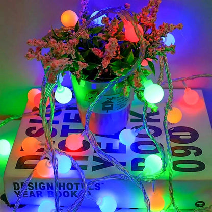 USB/Battery Power Ball LED String Lights Garland Lights  Outdoor Lamp