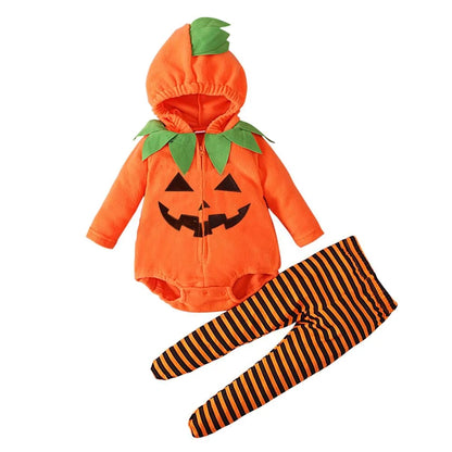 Pumpkin Cosplay Baby Girls Boys Halloween Costume Sets