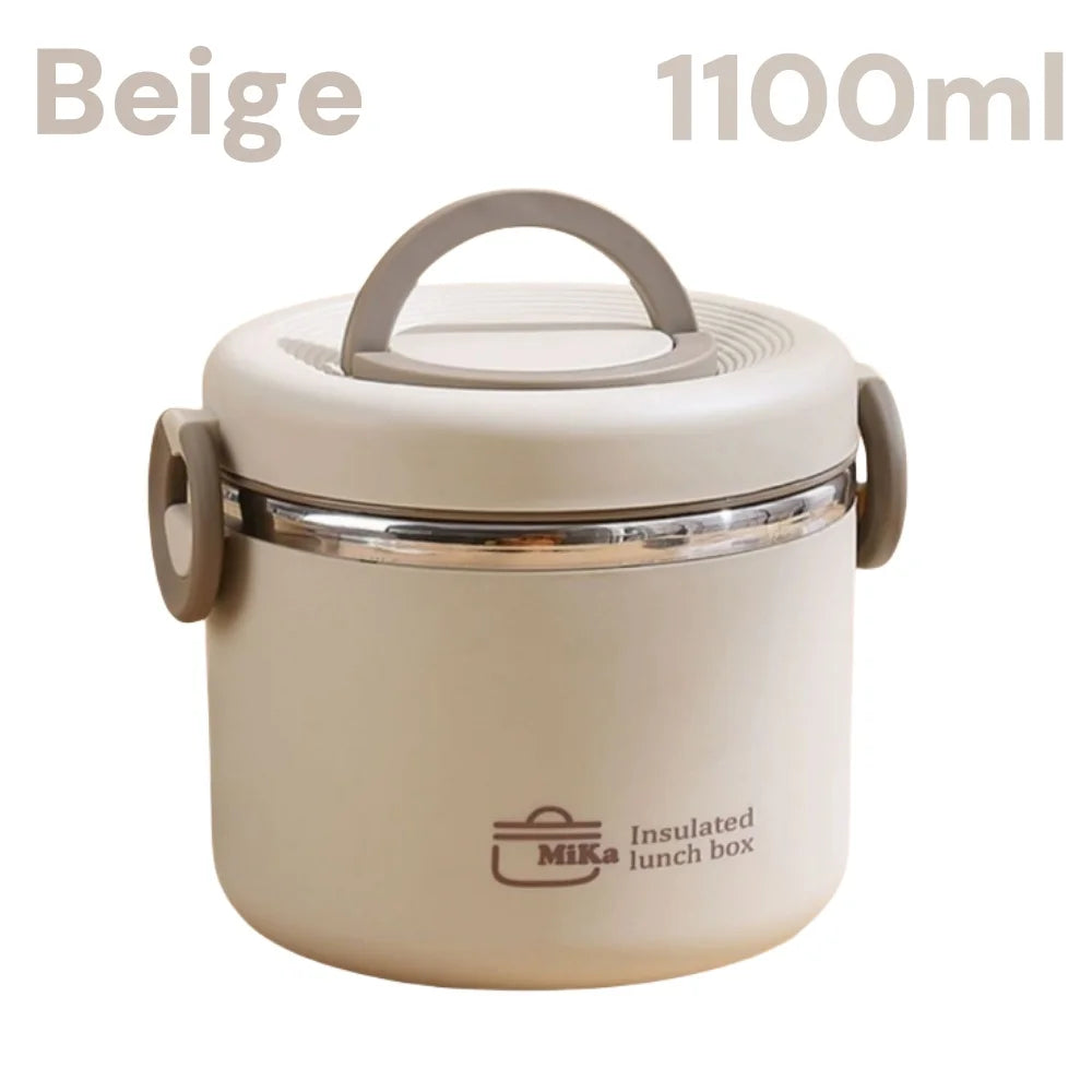 Stainless Thermal Insulation Bento Lunch Box Pot Jar