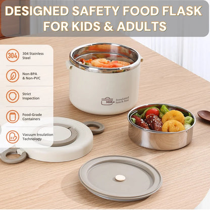 Stainless Thermal Insulation Bento Lunch Box Pot Jar