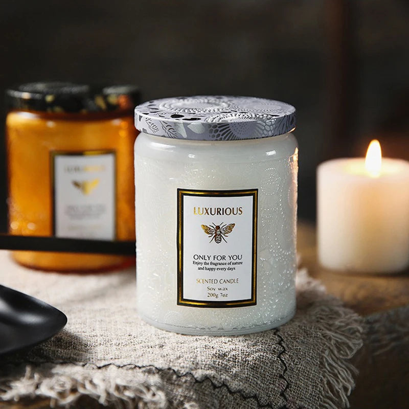 Scented Candle, Natural Soy Candle, Serenity Aromatic Candles, Home Decorative